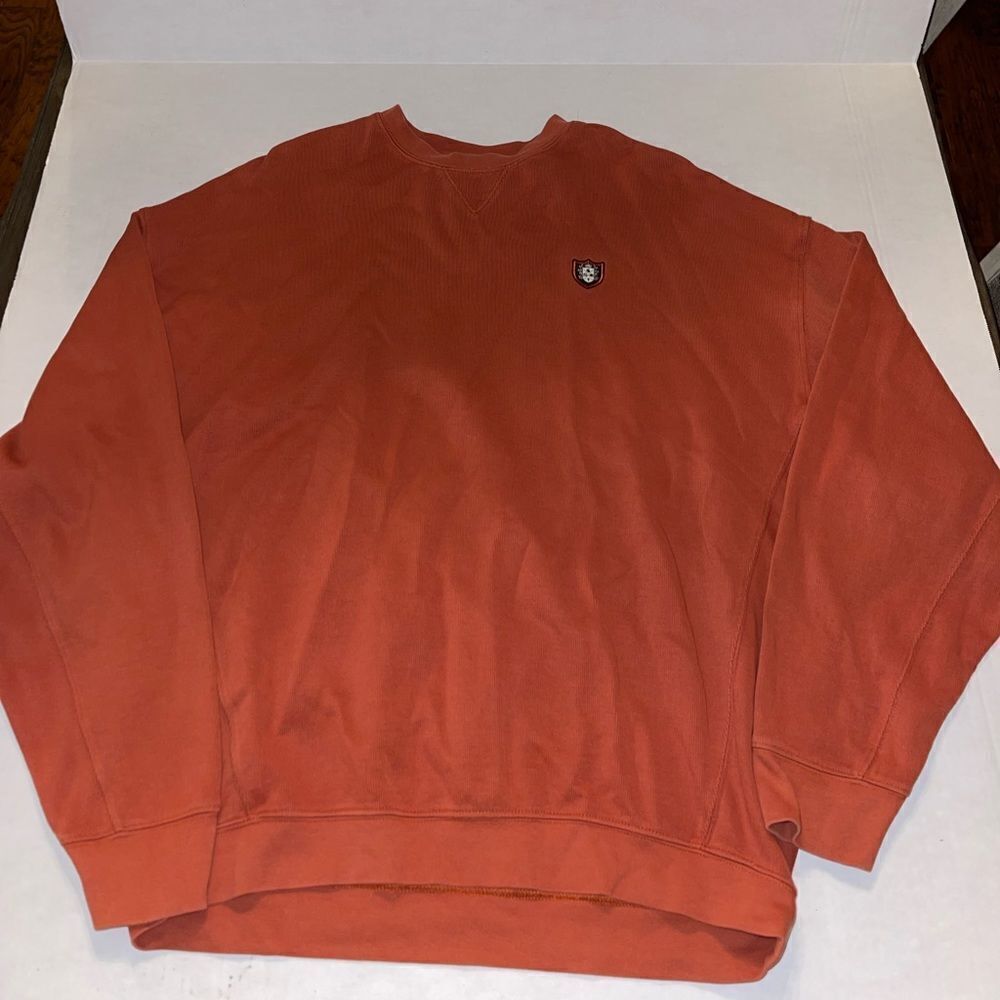 Ahead Pima Cotton golf sweatshirt orange XL A53‎